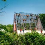 Participants climbing the Mudderhorn
