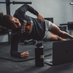 Woman doing side plank