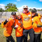 Volunteers posing for a picture