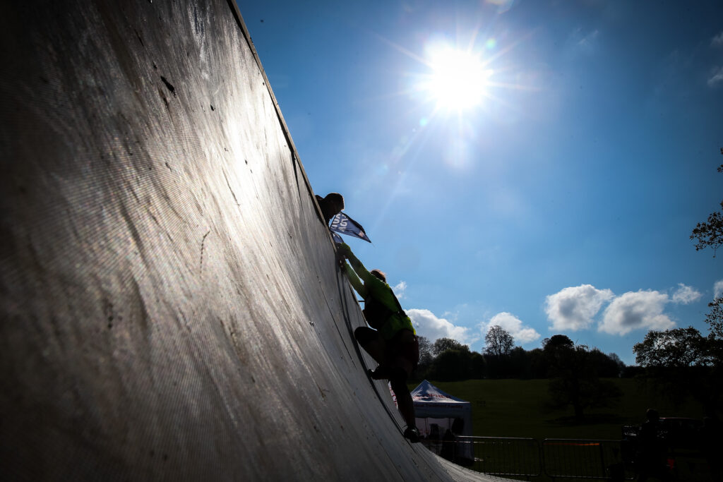 Three Fold Everest obstacle in summer sunshine