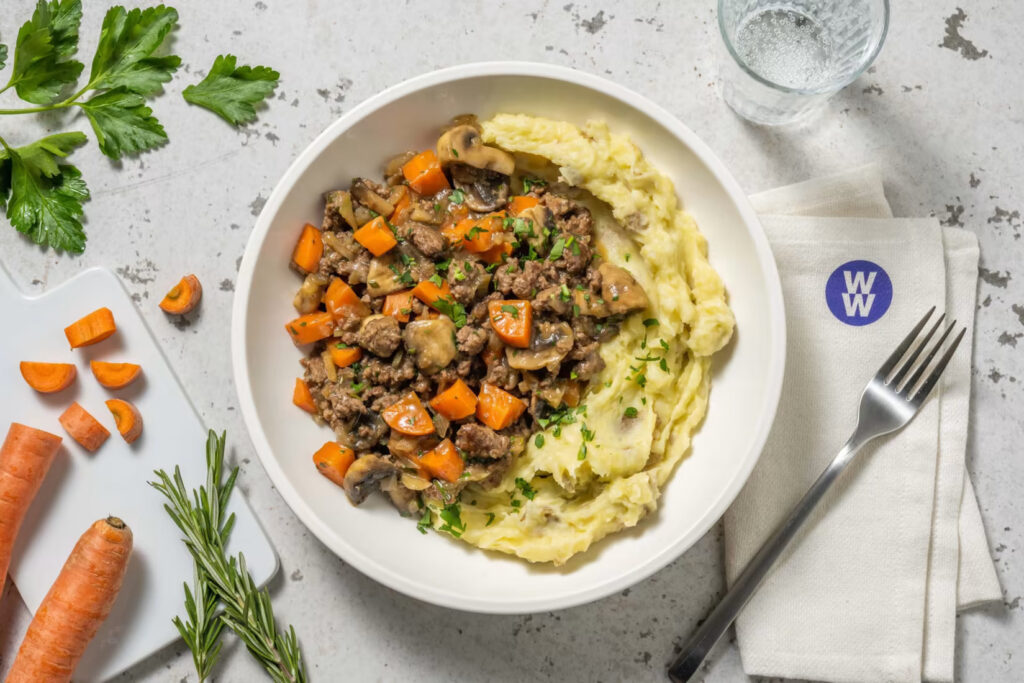Lamb and mushroom stew